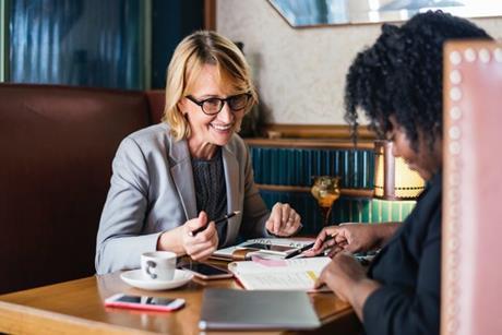 business women meeting