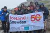 Iceland colleagues climbed Snowdon