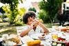 child eating bbq barbecue summer