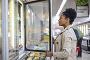 supermarket shopper frozen aisle