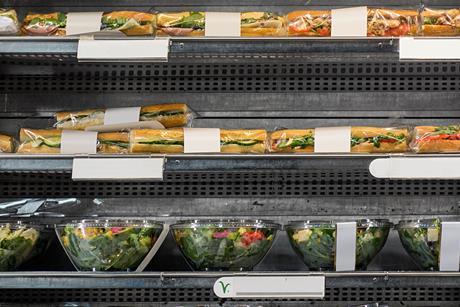 Salad sandwich fridge meal deal food to go getty