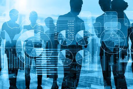 Business leaders discussing the next data strategies for 2025 while in a meeting