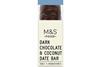 M&S Only 5 Ingredients Dark Chocolate and Coconut Date Bar