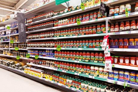 asda supermarket aisle pasta sauces dolmio