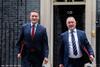 Wes Streeting and Steve Reed outside Downing Street