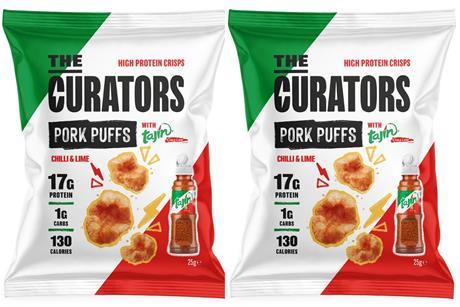 The Curator Tajin pork puffs