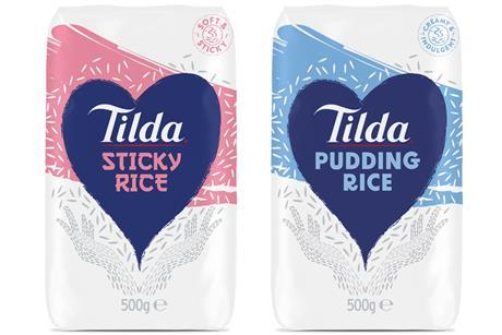 Tilda dry rice packs