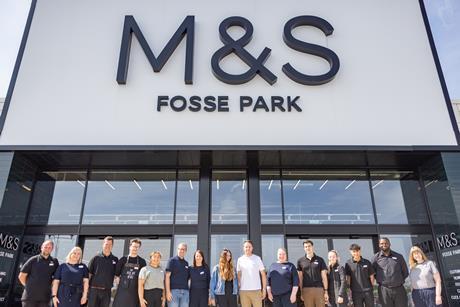 M&S marks and spencer store front fosse park