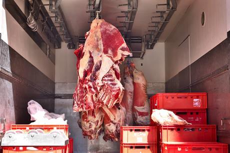 red meat supply chain lorry