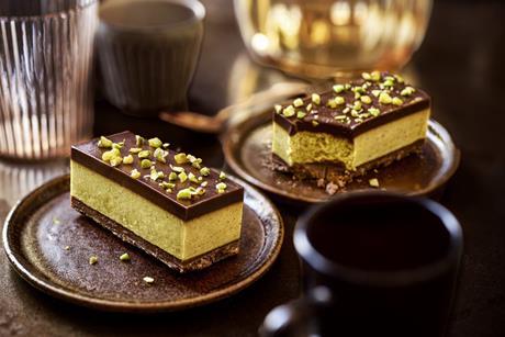 Waitrose chocolate and pistachio tortes