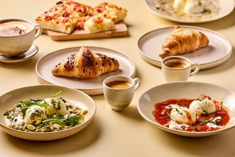 Pasta Evangelists new breakfast menu  launching Tuesday 26th August in Farringdon - will feature delicious poached egg dishes cooked in fresh Italian sauces