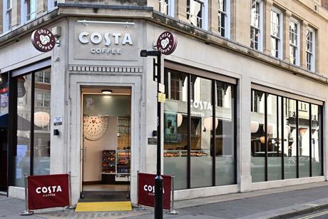 Costa Coffee - Great Portland Street Store exterior - 2100x1400