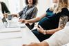 pregnant business meeting